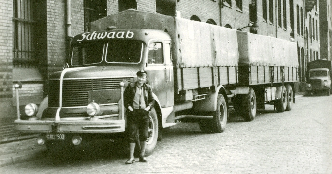 1953 - unul dintre camioanele noastre Krupp